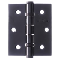 Atlantic Heavy Duty Twin Ball Bearing Hinge - 75 x 63.5 x 2.5mm - Matt Black - Pair