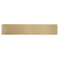 Hampstead Solid Brass Kick Plate - 800 x 150 x 1.2mm - 8 Screw Holes - Satin
