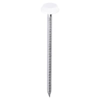 TIMCO Polymer Headed Nails - 65mm Length - White - Pack of 100