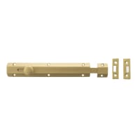 Atlantic French Door Bolt/Flat Section Bolt - 200 x 35mm - Satin Brass