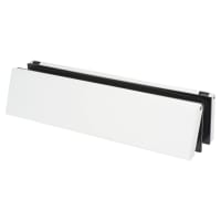 TSS Telescopic Letter Plate - 300 x 70mm - 20-40mm Door Thickness - White