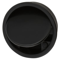 Altro Jarrow Circular Flush Cabinet Pull Handle - 51mm Diameter - Matt Black