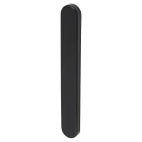 TSS uPVC External Blank Plate - 210mm Bolt Centres - Black