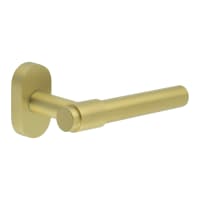CRES by Frelan Satin Brass uPVC Multipoint Door Handles on Oval Rose - CR-103 Range
