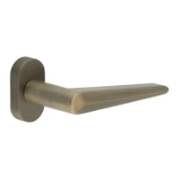 CRES by Frelan Antique Brass uPVC Multipoint Door Handles on Oval Rose - CR-107 Range