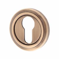 Jedo Parisian Escutcheon - 53mm Diameter - Euro - Antique Brass