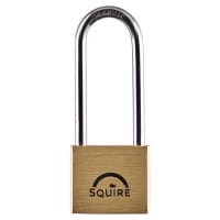 Squire LN4S/2.5 Lion Marine Grade Open Long Shackle Padlock - 40mm Body - 63 x 22.5mm Shackle - Brass