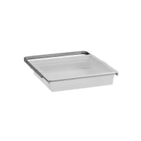 elfa Top Track System - Click In Shallow Mesh Basket & Gliding Frame - 448 x 436 x 88mm - Platinum