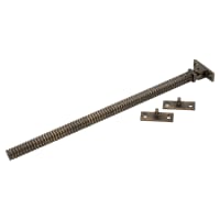 Hampstead Iris Reeded Casement Window Stay - 10 Inch/250mm Length - Antique Brass