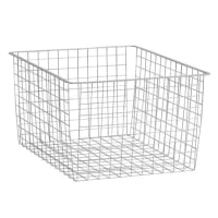 elfa Top Track System - Deep Wire Basket - 527 x 427 x 285mm - Platinum
