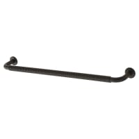 Altro Crewe 10mm Reeded D-Bar Cabinet Pull Handle - 224mm Centres - Matt Black