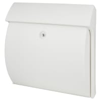 Burg Wachter Classic Plastic Postbox - 375 x 384 x 145mm - White