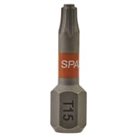 SPAX T-Star Plus Driver Bit - Torx - T15 - 25mm Length - Pack of 5