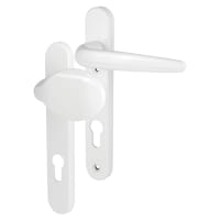 Trojan White uPVC Multipoint Lever/Pad Door Handles - 92mm c/c - Sparta Range