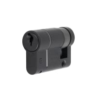 Eurospec 1 Star 6 Pin 46mm Euro Single Cylinder - 36 + 10mm - Matt Black - Keyed to Differ