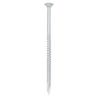 TIMCO C2 Exterior Pozi Countersunk Wood Screws - 5.0 x 100mm - Silver Organic - Pack of 100