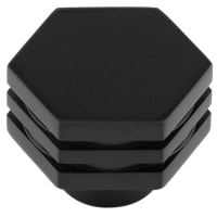 Hoxton by Frelan Nile Hex Cabinet Knob - 30mm Diameter - Black