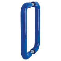 Hoppe AR602/220 Cobalt Blue Nylon D-Bar Door Pull Handles - Back to Back - 220mm c/c