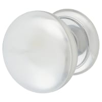 Carlisle Brass Polished Chrome Large Round Centre Door Knob - 90mm Rose Diameter