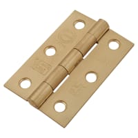 Altro Steel Grade 7 Butt Fire Door Hinge - 75 x 50 x 2mm - Satin Brass - Pair