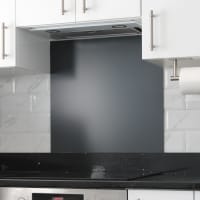 Altro Aluminium Kitchen Splashback - 900 x 750mm - Matt Anthracite Grey