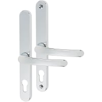 TSS uPVC Multipoint Door Handle - 215mm Bolt c/c - 70mm c/c - Polished Chrome