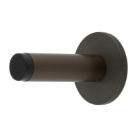 Burlington by Frelan Plain Projection Door Stop on Knurled Rose - 76mm Projection - Dark Bronze