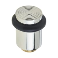 Burlington by Frelan Reeded Floor Door Stop - 40 x 38mm - Polished Nickel