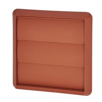 Manrose Gravity Wall Grille - 4 Inch/100mm - Terracotta