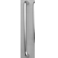 Touchpoint Satin Aluminium 19mm D-Bar Door Pull Handle - Bolt Fix - 150mm Centres