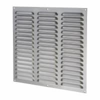 Altro Hooded Louvre Vent - 305 x 305mm - 23750mm² Free Air Flow - Satin Chrome