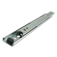 Klug 27mm Ball Bearing Drawer Runner - Single Extension - 500mm Length - 20kg - Zinc