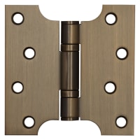Jedo Parliament Hinge - 102 x 102 x 3mm - Antique Brass - Pair