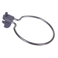 elfa Garage Storage Top Track System - Circle Hook for Storing Board - 88mm Diameter - Grey