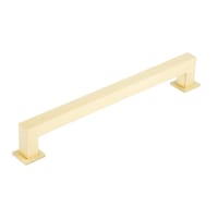 Burlington by Frelan Trafalgar 25mm Square D-Bar Cabinet Pull Handle - 224mm c/c - Satin Brass
