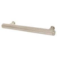 Alexander & Wilks Crispin 15mm Reeded T-Bar Cabinet Pull Handle - 128mm Centres - Polished Nickel