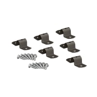 elfa Twin Slot Shelving System - Double-Sided Shelf Joiner - Graphite - Pack 6