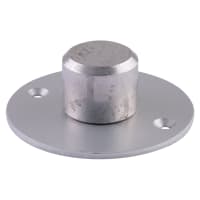 Floor to Ceiling Toilet Cubicle Post Feet - Satin Anodised Aluminium