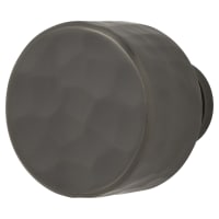 Alexander & Wilks Leila Hammered Round Cabinet Knob - 30mm Diameter - Dark Bronze