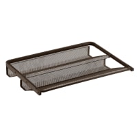 elfa Top Track System - Click In Double Mesh Gliding Shoe Rack - 605 x 96 x 430mm - Graphite