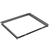 elfa Garage+ Storage Top Track System - Click In Gliding Frame for Baskets - 604 x 535mm - Grey