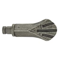 Olde Forge Shell Curtain Finials - Pewter