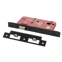 Atlantic DIN Latch - 88mm Case - 60mm Backset - Square - Matt Black