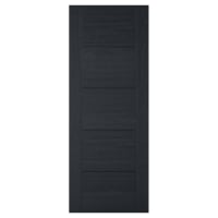 LPD Vancouver 5 Panel Pre-Finished Solid Internal Door - 1981 x 610 x 35mm - Black