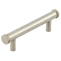 Hoxton by Frelan Wenlock 15mm Knurled T-Bar Cabinet Pull Handle - 96mm c/c - Satin Nickel