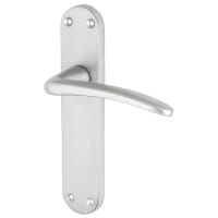 Touchpoint Satin Chrome Latch Door Handles Pack - Salerno Range