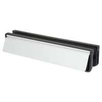 TSS Letter Plate - 300 x 65mm - 20-40mm Door Thickness - Silver