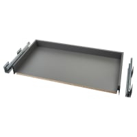 Blum MERIVOBOX BLUMOTION M Height Soft Close Drawer - (H) 91 x (D) 450 x (W) 852mm - Orion Grey