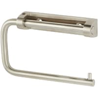 Dolphin Single Toilet Roll Holder - 93 x 147 x 23mm - Satin Stainless Steel