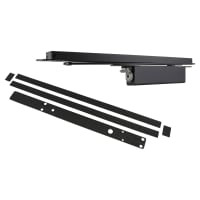 Rutland ITS.11204 Concealed Overhead Fire Door Closer with Intumescent - Power Size 2-4 - Black